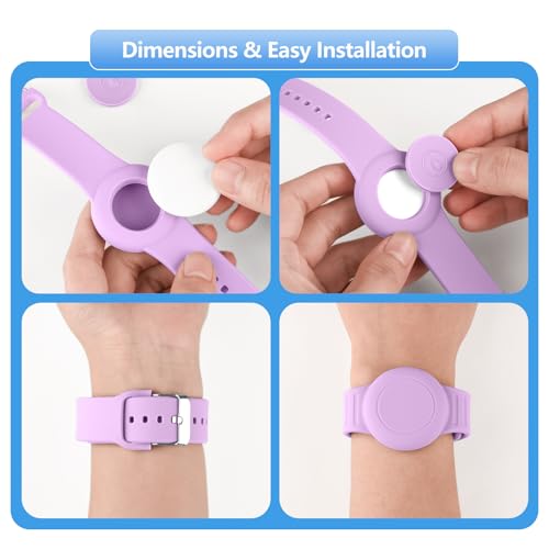 Bracelet AirTag enfant silicone souple de qualité supérieure ajustable