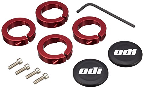 O.I.D. ODI - Abrazaderas para Sistema Lock-On (7 mm) Rojo Rojo Talla:7mm