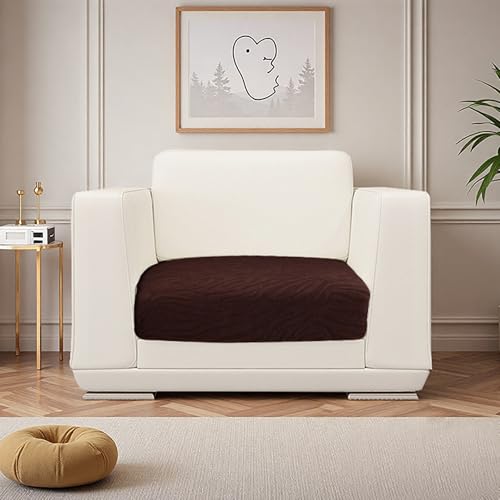 UWWGKK Stretch Couch Cover for Sectional Sofa - Multiple Patterns & Colors,Sofa Cover Design for L-Shaped Couches,Coffee SBW Large Single Seat(1 Pcs for Large) — view 4