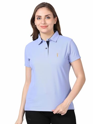 Image of STELLERS Women's Premium Polo T-Shirt, Regular Fit | Odour Resistant | Wrinkle Free | Quick Dry | Stretchable | Lightweight | Breathable | Sustainable | Anti-Static | Feather Touch Feel