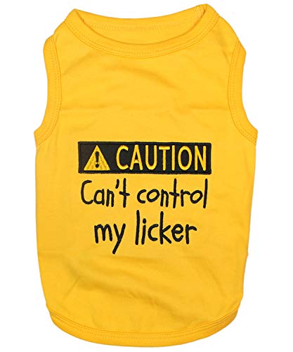 Parisian Pet Funny Cute Dog Cat Pet Shirts Caution Can