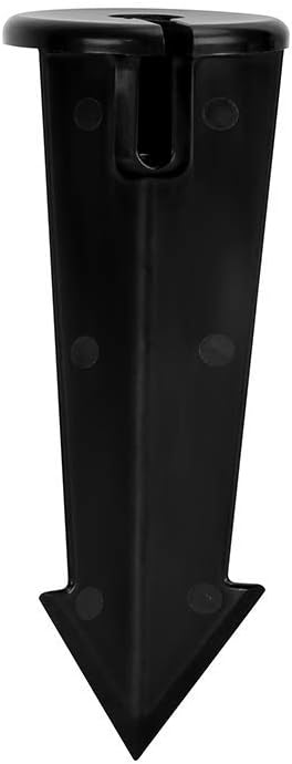 GKOLED Universal Slot Stake, 1/2 NPS Thread Composite Large In-Ground Stake/Spike with Slot for Landscape and Security Light Mounting (4-Pack)