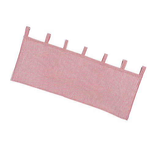 UKCOCO Cortina Decorativa Corta Rojo para Ventanas Estilo Moderno y Textura Delicada Tela para Salón y Cocina Fácil De Colgar y Limpiar para Decoración Hogareña