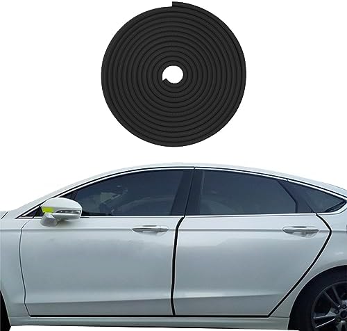 IRONWALLS Door Guard Rubber Edge Trim DOS Car Door Edge Protector, 16 Ft/5 M Trim Rubber Seal With U Shape Protection Doors Guard Fit For Most Cars (Clear Car Door Seal Door
