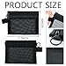 8 PCS Small Zipper Pouch Black Coin Purse Mini Mesh Pouches Cosmetic Bag Travel Portable Makeup Case Mesh Organizing Storage Bags with Keychain for Women