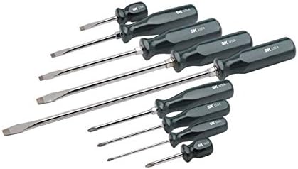 Sk Hand Tool LLC 86006 9 Piece SureGrip Screwdriver