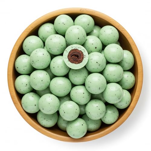 NY Spice Shop Cafe Mint Espresso Beans - 8 Ounce Bulk Chocolate Covered Espresso Beans Candy - Party Favor Chocolate Snacks Candy Gift, Stocking Stuffers & Holiday Treats