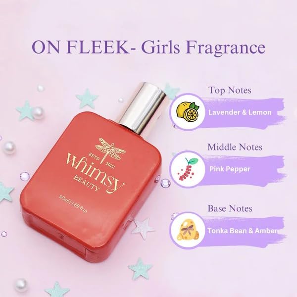 Image of Whimsy Beauty Fragrance Kit for Kids | Alcohol Free Water Based Scent with Mild Long Lasting Aroma | Eco Friendly Skin Safe Gifting Set for Girls | Pack of 2 |Organic, Natural, Chemical Free