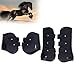 Horse Boots, 4Pcs PU Shell Protective Horse Tendon Boots, Horse Splint Boots for Front Legs and Rear Legs, Protective Horse Leg Wraps, Leg and Support for Riding, Jumping(XL)