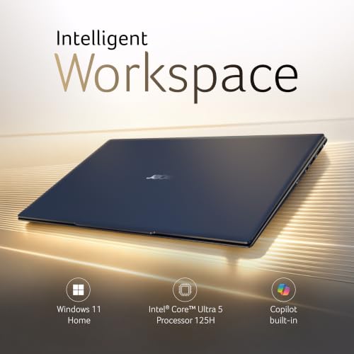 Image of Acer Swift Pro AI PC,Intel Core Ultra 5 Processor 125H,Office 2024 + M365 Basic,16GB LPDDR5 RAM /512 SSD, 35.56cm /14 inch WUXGA IPS Display, Win 11Home,Blue,1.2Kg,SFP14-55,BL Keyboard,Thin & Light Laptop