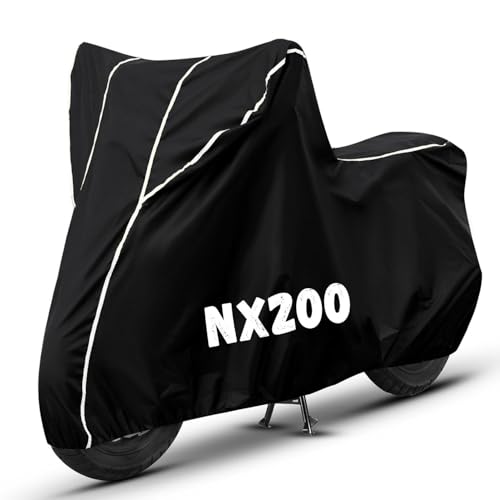 Image of Bike Cover for NX200 100% Waterproof, Dustproof & Scratch Resistant| Fully Bottom Elastic UV Resistant Heavy Duty Body Cover | All Weather Outdoor Use
