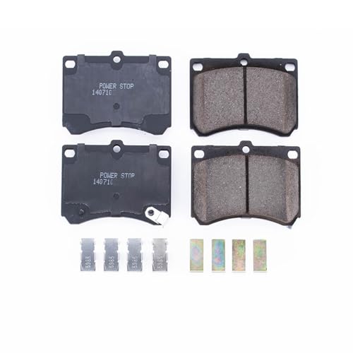 Image of PowerStop Front Brake Pads for Ford Escort 1991-03 |Mazda 323 1990-91 |MX-3 1992-96 |Protege 1990-98 |Mercury Tracer 1991-99 - Z17 Ceramic Brake Pads with Installation Hardware, 17-473