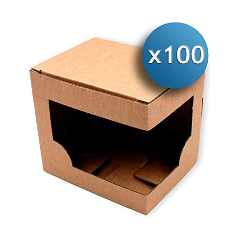 Sublimet Sublimation Solutions Caja Individual con Ventana para Tazas | Pack de 100 Cajas