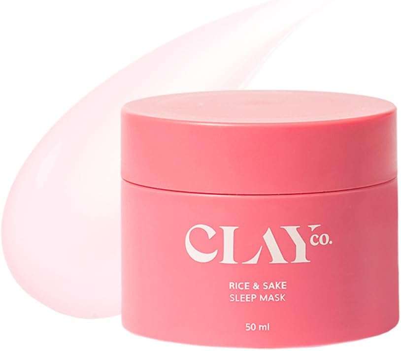 CLAYCO. Rice & Sake Sleep Mask Face Mask For Glowing Skin Night Cream For Glass skin Japanese Skincare Routine Sulphate Free & Vegan50 ml (Pack of 1)