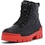 Black/Red Quilted Nylon
