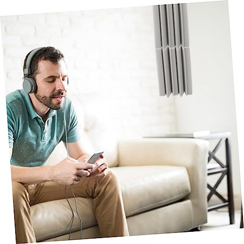 Toyvian 4pcs Paneles para Paredes Acústicas con Trampas de Graves para Esquinas Material Duradero de Esponja Fácil Instalación para KTV, Teatro y Estudios en Casa Gris miniatura 3