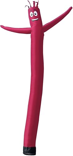 Miniatura 2 de Tubo inflable de color rosa intenso de 20 pies de alto para hombre, marioneta para bailar y agitar, para exteriores (solo accesorio para títeres)