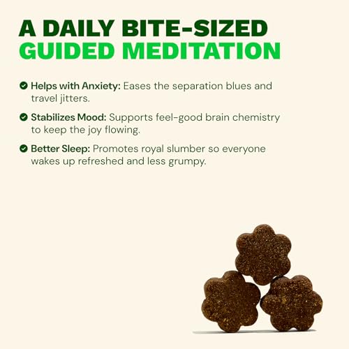 Calming Chews Anxiety Supplement for Dogs, Vet Recommended Soft Daily Relaxation & Stress Relief Support with Valerian Root & Chamomile, Made in USA - 90 Count - Image 3