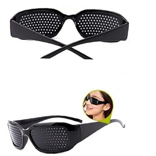 Zonster Black Unisex Eyesight Vision Care Anti-fatigue Glasses Vision Improve Pinhole Glasses for Eye Training Exercise