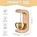 Shopkeepers Bell for Door Opening C-Shaped Door Harp Magnetic/Adhesive Entry Chime Wooden Decorative Chime for Entrance, Fridge & More Entry Shopkeepers Bell for Opening