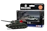 Corgi Diecast Tank - WT91208 T34 Tank - Soviet Military Metal Tank Toy with in Game Codes and Display Box - Die Cast World War II Models for Adults, Dark Green