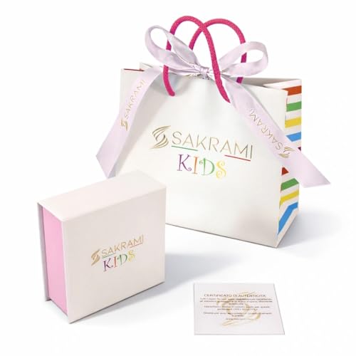 Bracelet pour Enfant Personnalisable en Argent 925 + Plaque avec Nom et Cœur avec Zircon Fuchsia Plaqué Or ou Rhodium + Cadeau pour Anniversaire, Communion, Confirmation ou Naissance, Boîte (Doré). – vue 7