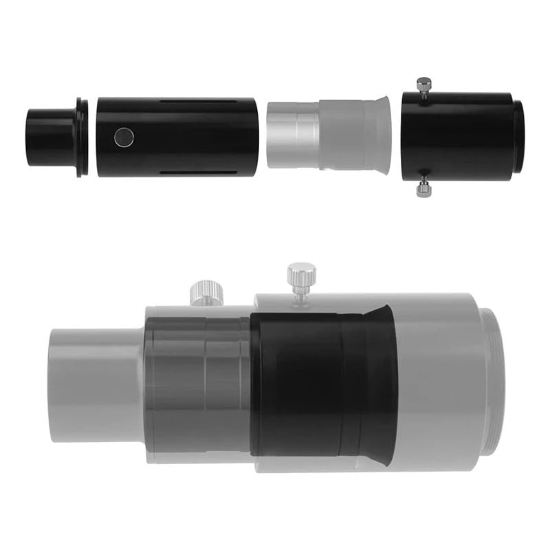 Tubo de extensión variable de 1,25" para adaptador de cámara de telescopio en astrofotografía 4