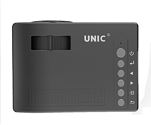 Superiore view of UNIC UC18 Mini Projector with controls
