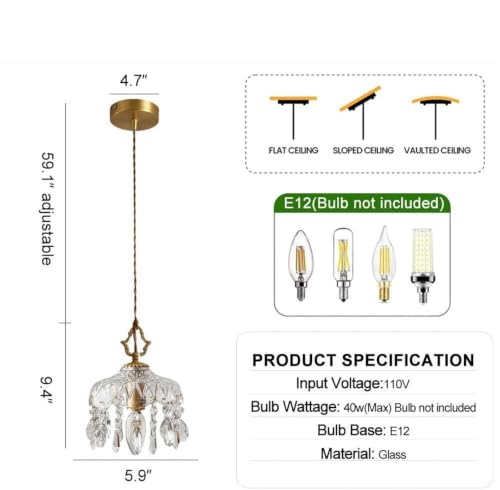 Lámpara colgante ajustable para iluminar zonas oscuras del hogar con estilo 7