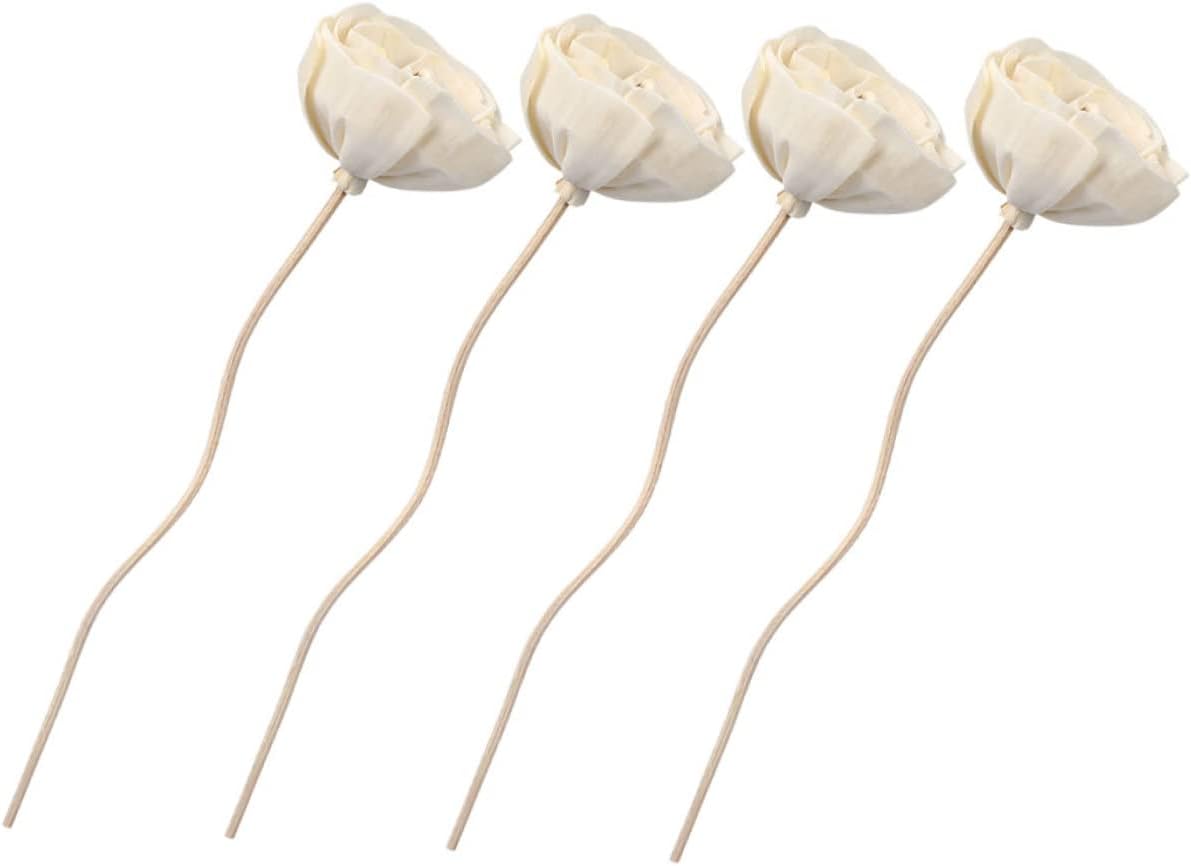 4pcs Aromatherapy Rattan Essential Oil Sticks Essential Oil Diffuser Fragrance Diffuser Portable Scent Room Rattan Diffuser Sticks Aromatherapy Diffuser Wood Diffuser Wooden