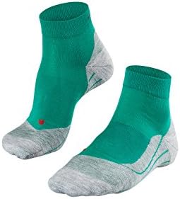 FALKE Women's RU4 Endurance Short Running Socks Cotton Vegan Black White More Colours Low-Cut Ankle Length Medium Padding Cushioned Sole Breathable Quick Dry Anti-Blister 1 Pair