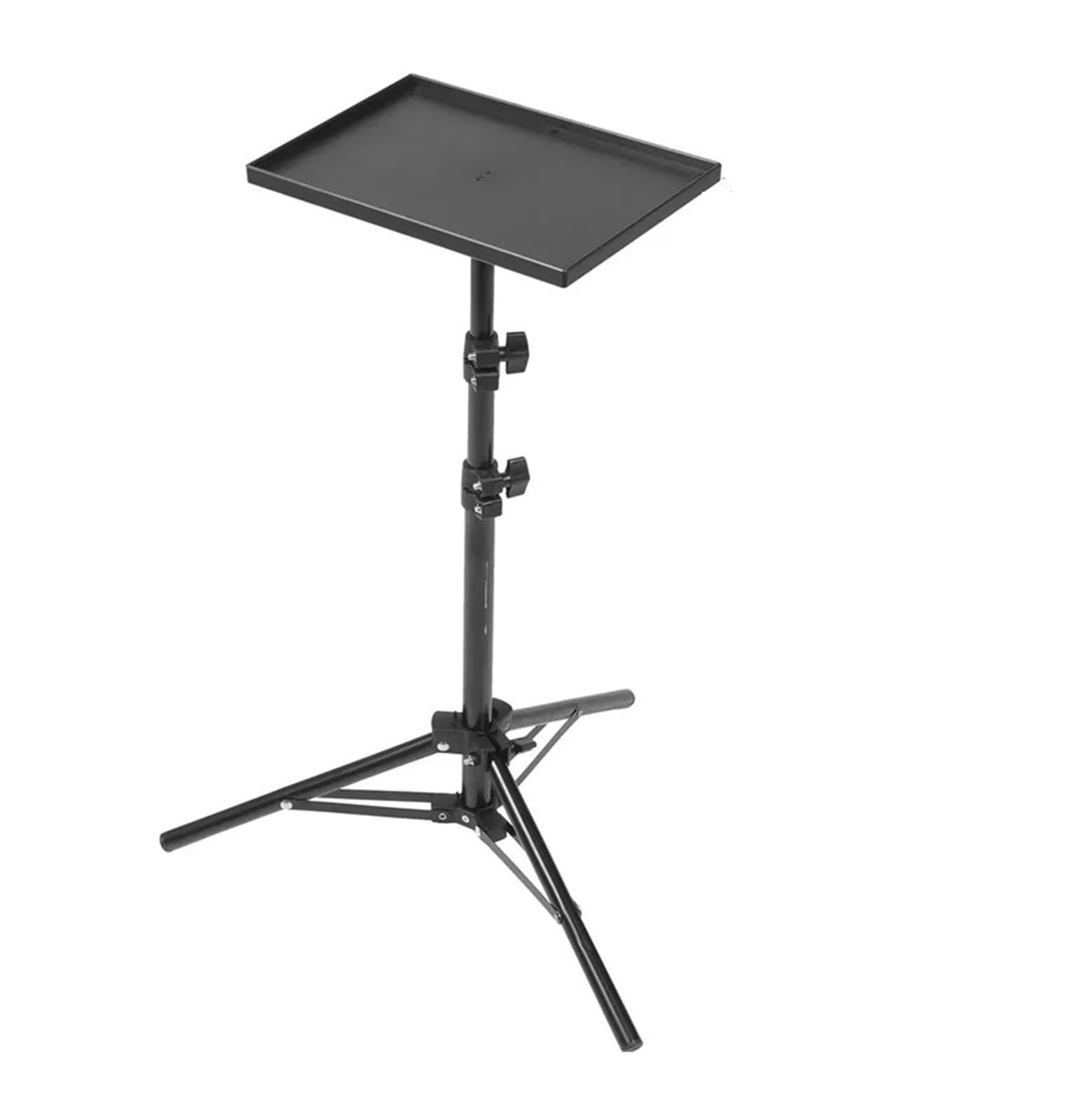 Tarjeta de sonido universal y proyector trípode soporte de piso con altura ajustable