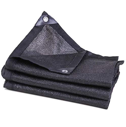 Preisvergleich Produktbild Außensonnenschutz Net Sonnenschutz Net, Hemming Stanzen 6-Pin-Verschlüsselung verdickte Schwarz Shading Net, Hof Balkon Heim Shading Net, stark und haltbar, einfache Installation, Größe kann angepasst