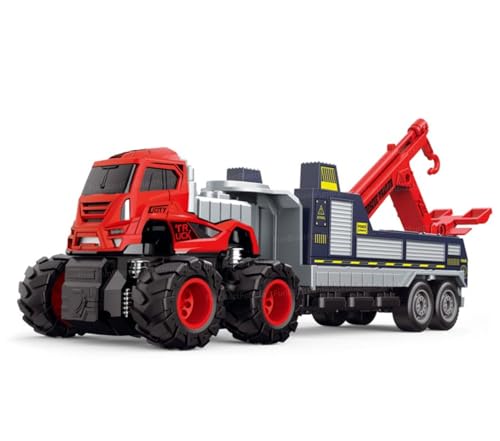 Image of FunBlast Towing Trucks Toy - Diecast Rescue Trailer Toy for Children, 1:43 Scaled Model Pull Back Tow Truck Toys for 3+ Year Old Kids, Boys, Metal Truck for Kids (1 Pc;Random Color)
