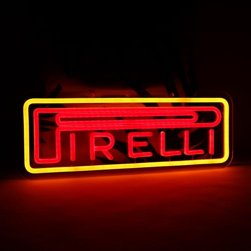 Image of WonderfulLife Pire lli Neon Sign for Tire Shop or Garage Decor,Led Signs for Bar Man Cave Wall Decor,Bright Light of Automotive Supplies Store Display,5V USB Powered Easy Hanging.