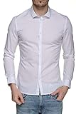 Teddy Smith Caster ML Camisa Casual, Blanco (Blanc Total Navy 202t3), XL para Hombre