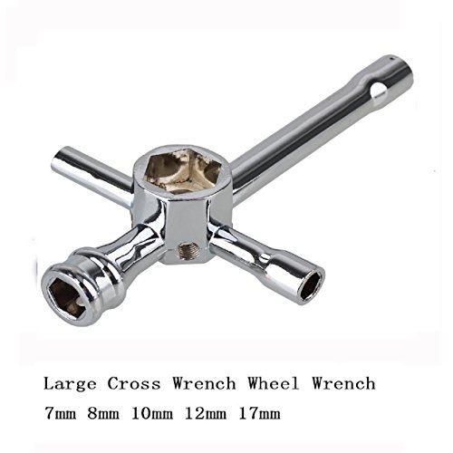 Sharegoo Aluminium Cross Wrenches Sleeve 4Mm 5Mm 5.5Mm 7Mm 8Mm 10Mm 12Mm 17Mm Glow Plug Socket Hex Driver Hexagon Spanner Wheel Repair Tools For Rc Car Truck Crawler #TOP2