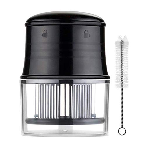 Meat Tenderizer, Voila Reve 56 Ultra Sharp Needle Stainless Steel Sharp Blades Professional Kitchen Tool for Tenderizing Steak, Pork, Chicken, Fish, with a Cleaning Brush