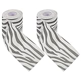 Ciieeo 2 Stück Selbstklebendes Toilettenpapier mit Zebra Tiermotiv 3D Textur Weiches Papier Badezimmer Deko Platzsparend