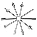 Gasea 10Pcs Brocas de Fresado Recubiertas de Titanio, 1/8"Vástago Enrutamiento Fresas, Brocas...