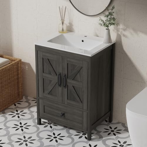 Ayiseedmid 24 Inch Farmhouse Vanity