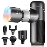 arboleaf 筋膜リリースガン ハンディガン MINI 温冷機能付きヘッド 自適応モード 5種類シリコンヘッド 5段階強力振動 筋膜リリース 筋膜ガン Type-C充電式 大容量バッテリー付き 最速3200回/分 370g軽量 静音 携帯便利 収納袋&日本語取扱説明書付き プレゼント ギフト最適 日本国内サポート 一年メーカー保証