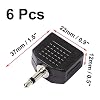Uxcell 3.5mm to 2 Port Headphone Jack Y Splitters, 6 Pcs Stereo Audio Splitter 3.5mm Mono Audio Male Connector to 2 x 3.5mm Female Jack Adapters Converter