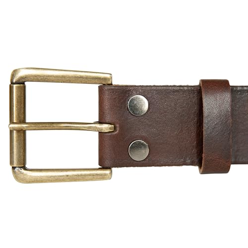Image of Lucky Brand Men's Jeans Leather Belt| Classic| Casual| Dress| Everyday| American Heritage| Genuine Leather| Metal Buckle