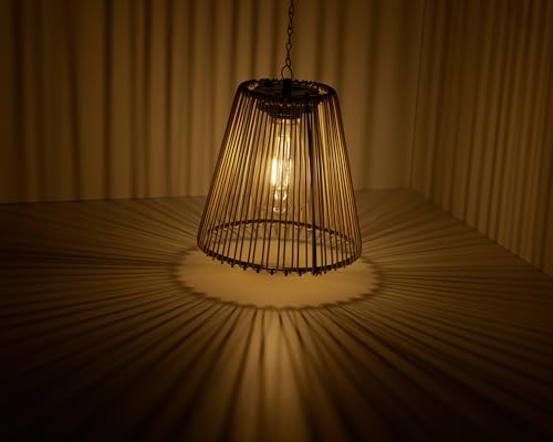 Lámpara decorativa para terraza solar LED que ahorra energía en balcones y porches 5