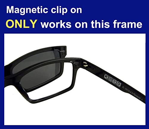 Circleperson Magnetic glasses super light Ultem Polarized clip on sunglasses 54-18-1404