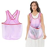 REEKNOKOL Wäscheschürze, Wäscheschürze mit Tasche, tragbare Wäschetrockenschürze, Gartenschürze zum Obstpflücken, Oxford-Wäscheschürze mit großer Tasche zum Wäschetrocknen, Gartenarbeit, Obstpflücken