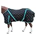 HILASON Western Horse Stable Blanket Quilted | Blankets for Winter Water Resistant Horses Black 72 Inches