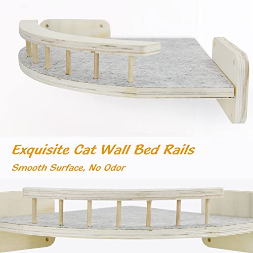 Cat Hammock Cat Wall Shelves With 3 Steps, Cat Shelves And Perches For Wall, Cat Wall Furniture Cat Climbing Shelf, Cat Scratching Post Cat Wall Shelf For Indoor With Plush Covered, Gift For Cat… #TOP5