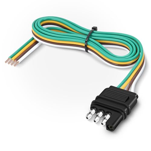 Nilight 4 Way Trailer Side Connector Wire 25inch